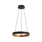 Regent Annevoie 40cm Round Remote Control LED Pendant Light - Brushed Gold