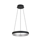 Regent Annevoie 40cm Round Remote Control LED Pendant Light - Brushed Antique Silver