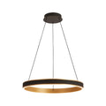 Regent Annevoie 60cm Round Remote Control LED Pendant Light - Brushed Gold