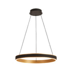 Regent Annevoie 60cm Round Remote Control LED Pendant Light - Brushed Gold