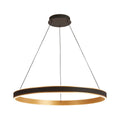 Regent Annevoie 80cm Round Remote Control LED Pendant Light - Brushed Gold
