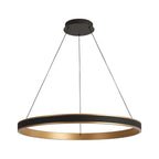 Regent Annevoie 80cm Round Remote Control LED Pendant Light - Brushed Gold