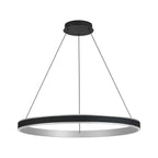 Regent Annevoie 80cm Round Remote Control LED Pendant Light - Brushed Antique Silver
