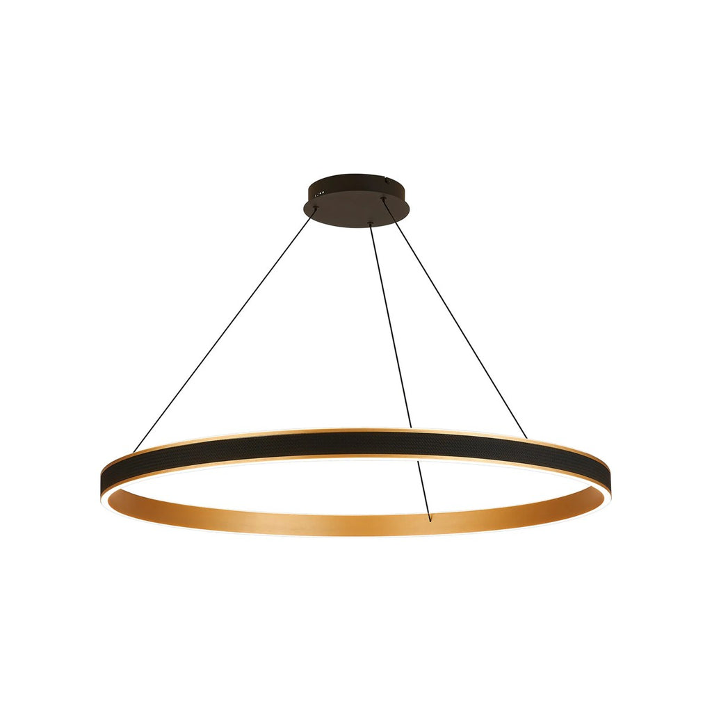Regent Annevoie 1m Round Remote Control LED Pendant Light - Brushed Gold