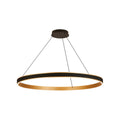Regent Annevoie 1m Round Remote Control LED Pendant Light - Brushed Gold