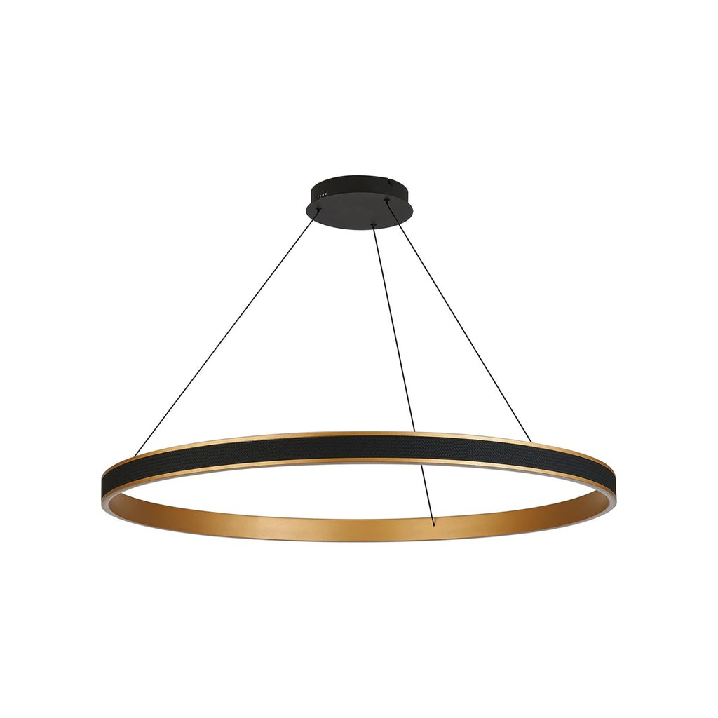 Regent Annevoie 1m Round Remote Control LED Pendant Light - Brushed Gold
