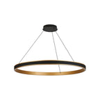 Regent Annevoie 1m Round Remote Control LED Pendant Light - Brushed Gold