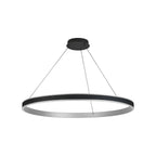 Regent Annevoie 1m Round Remote Control LED Pendant Light - Brushed Antique Silver