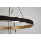 Regent Annevoie 3 Tier Round LED Pendant Light - Brushed Gold