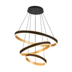 Regent Annevoie 3 Tier Round LED Pendant Light - Brushed Gold