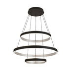 Regent Annevoie 3 Tier Round LED Pendant Light - Brushed Antique Silver