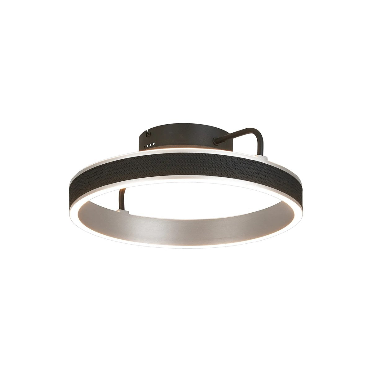 Regent Annevoie 40cm Round LED Ceiling Light - Brushed Antique Silver