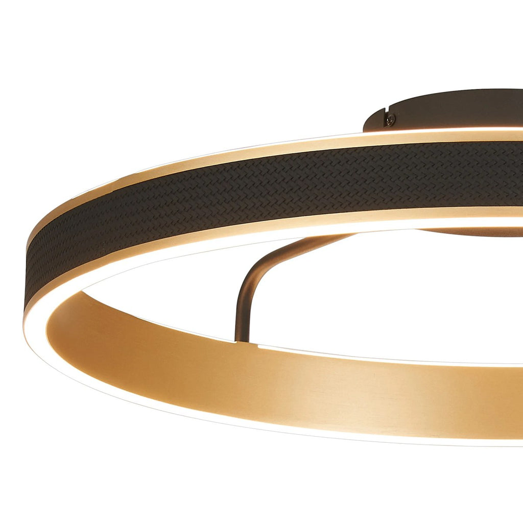 Regent Annevoie 60cm Round LED Ceiling Light - Brushed Gold
