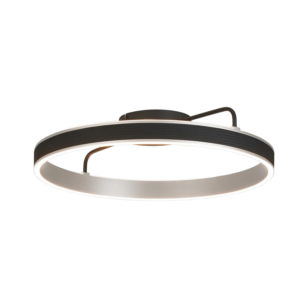 Regent Annevoie 60cm Round LED Ceiling Light - Brushed Antique Silver