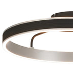 Regent Annevoie 60cm Round LED Ceiling Light - Brushed Antique Silver