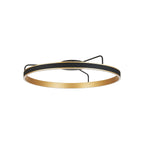 Regent Annevoie 80cm Round LED Ceiling Light - Brushed Gold