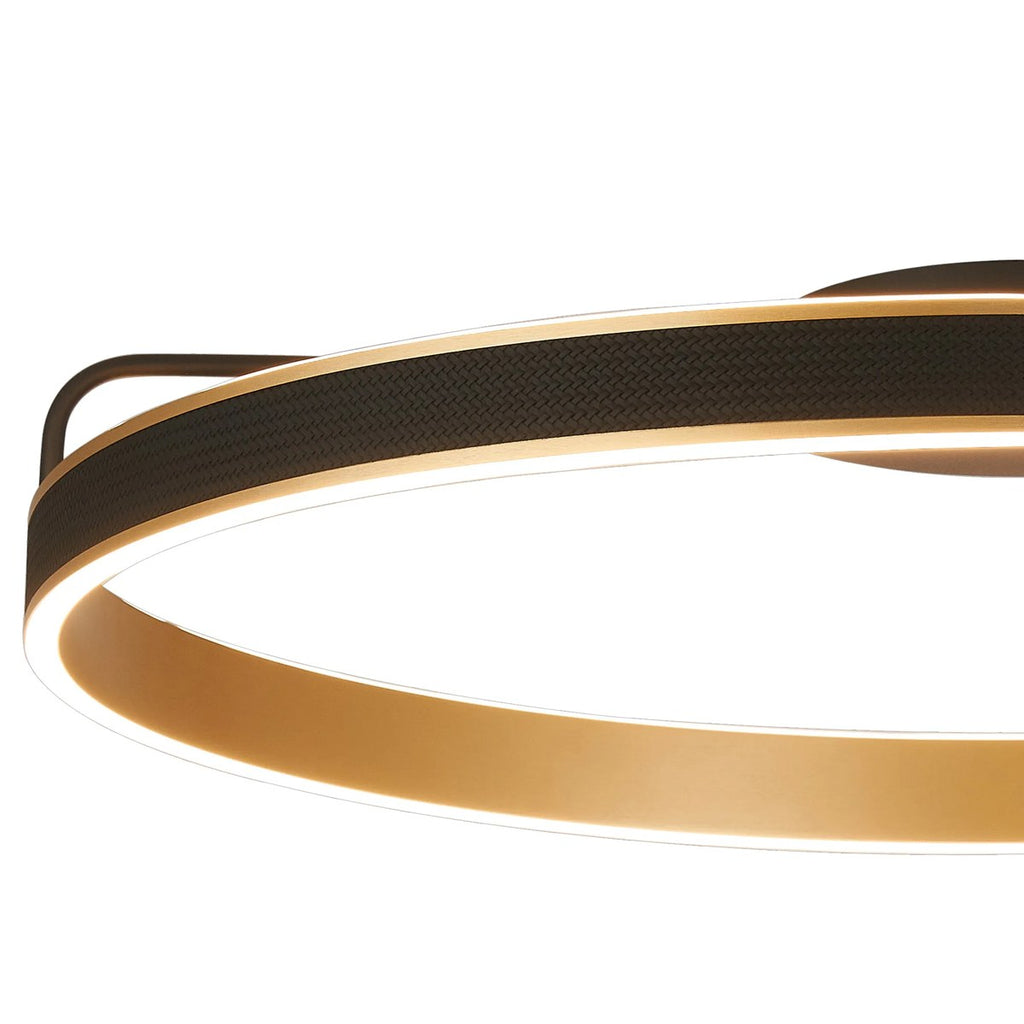 Regent Annevoie 80cm Round LED Ceiling Light - Brushed Gold