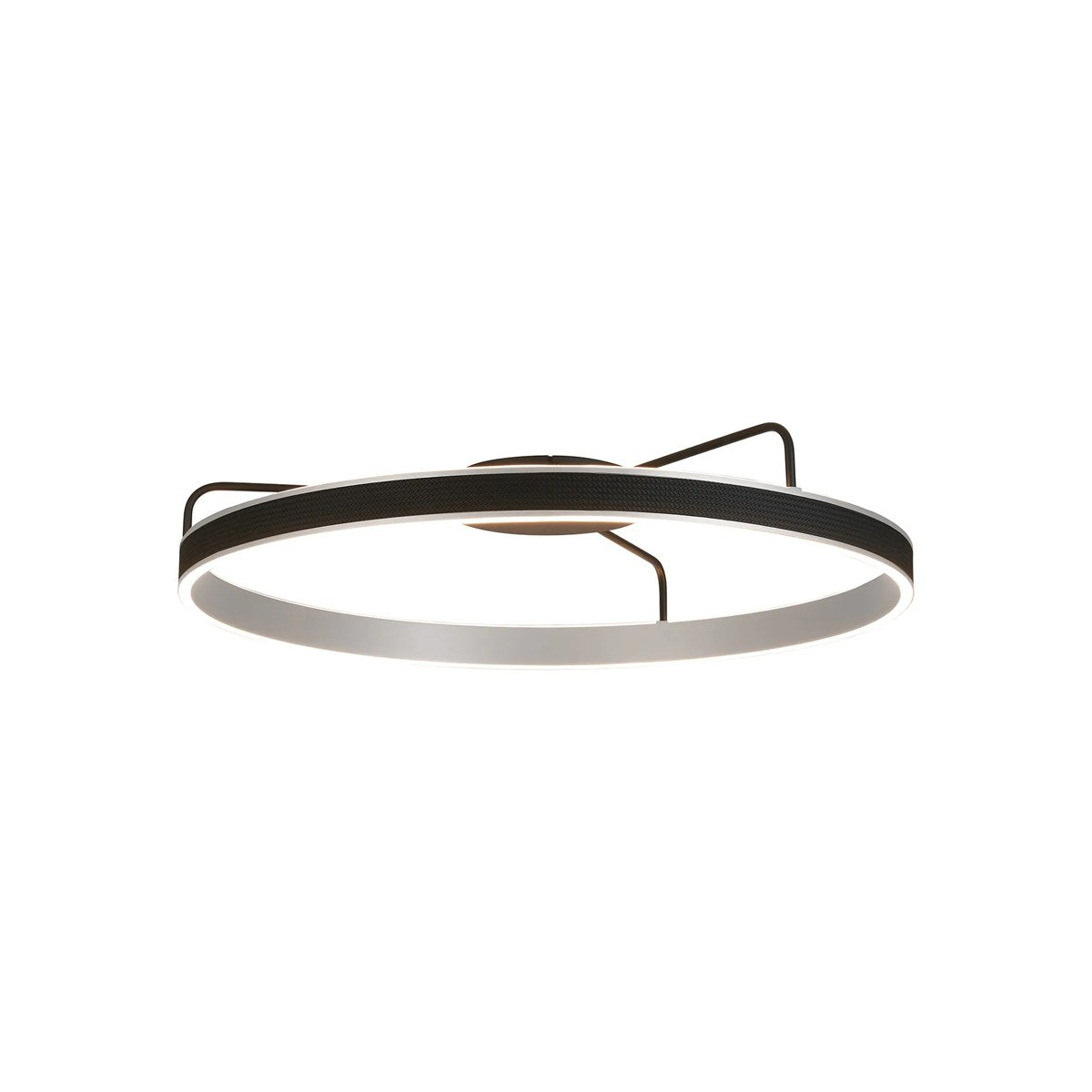 Regent Annevoie 80cm Round LED Ceiling Light - Brushed Antique Silver