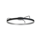 Regent Annevoie 80cm Round LED Ceiling Light - Brushed Antique Silver