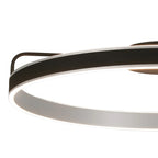 Regent Annevoie 80cm Round LED Ceiling Light - Brushed Antique Silver