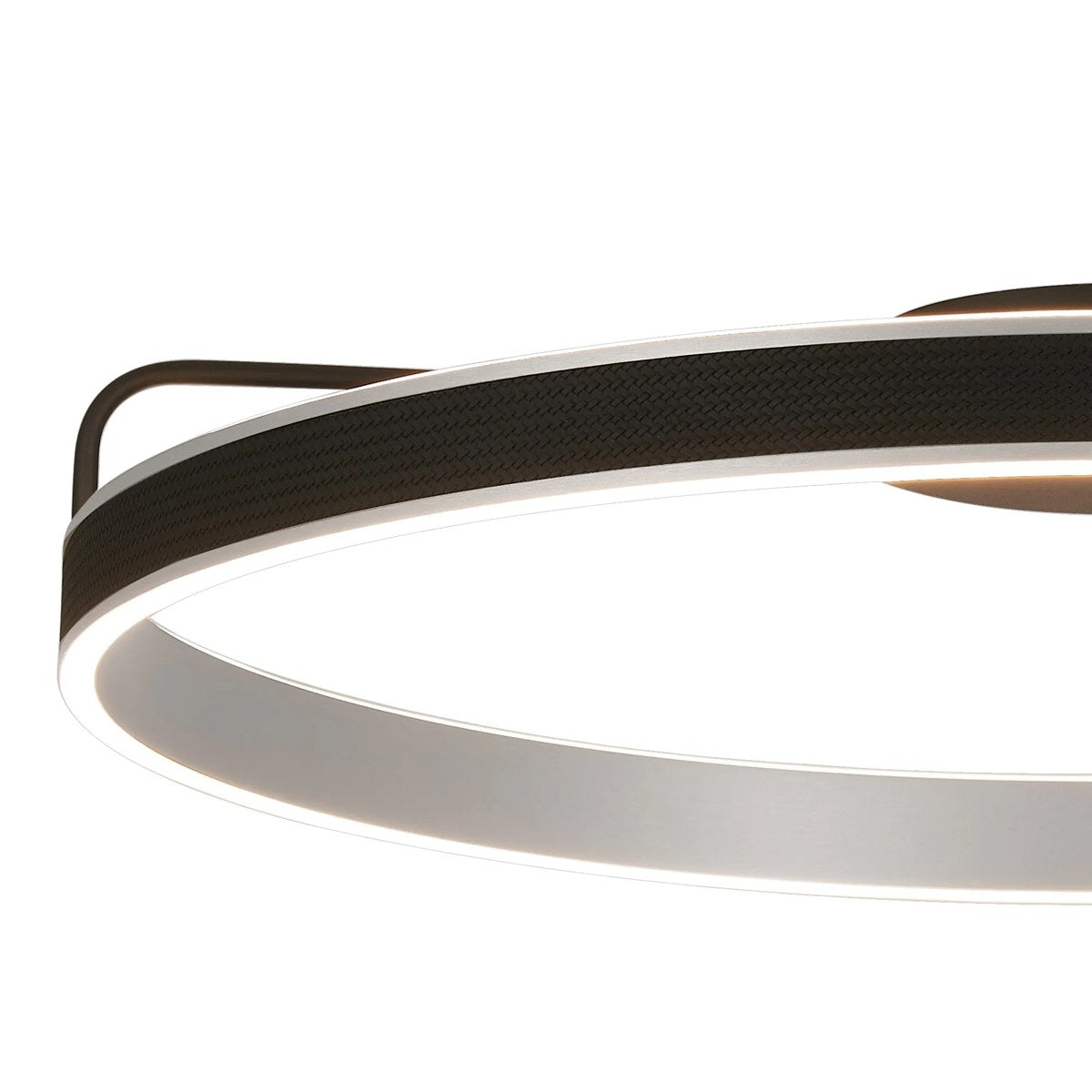 Regent Annevoie 80cm Round LED Ceiling Light - Brushed Antique Silver