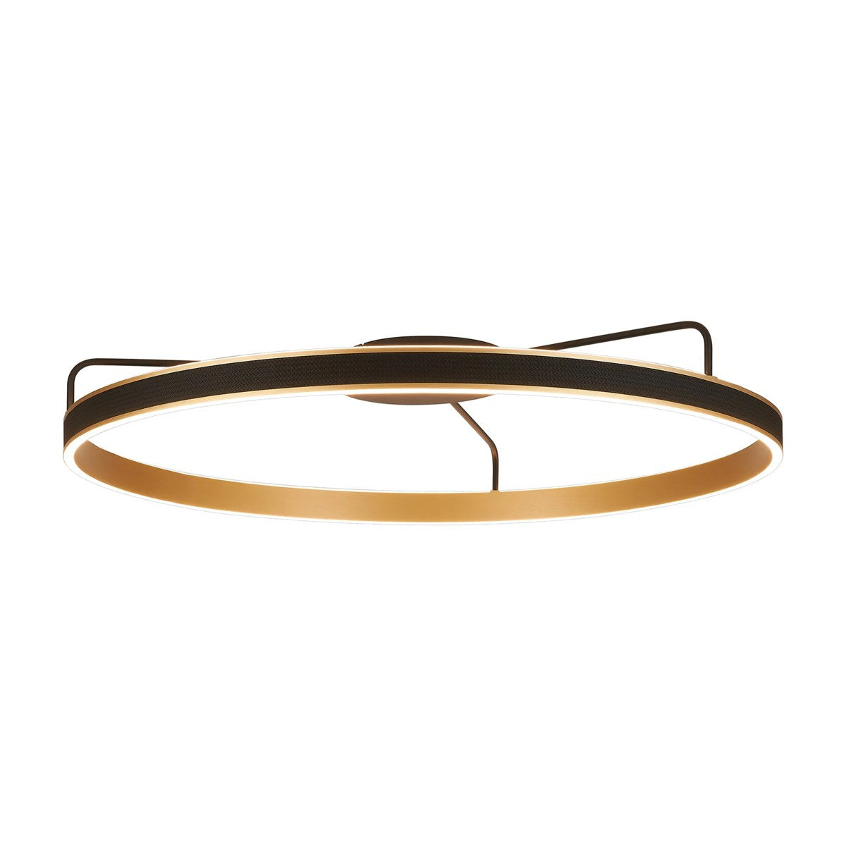 Regent Annevoie 1m Round LED Ceiling Light - Brushed Gold