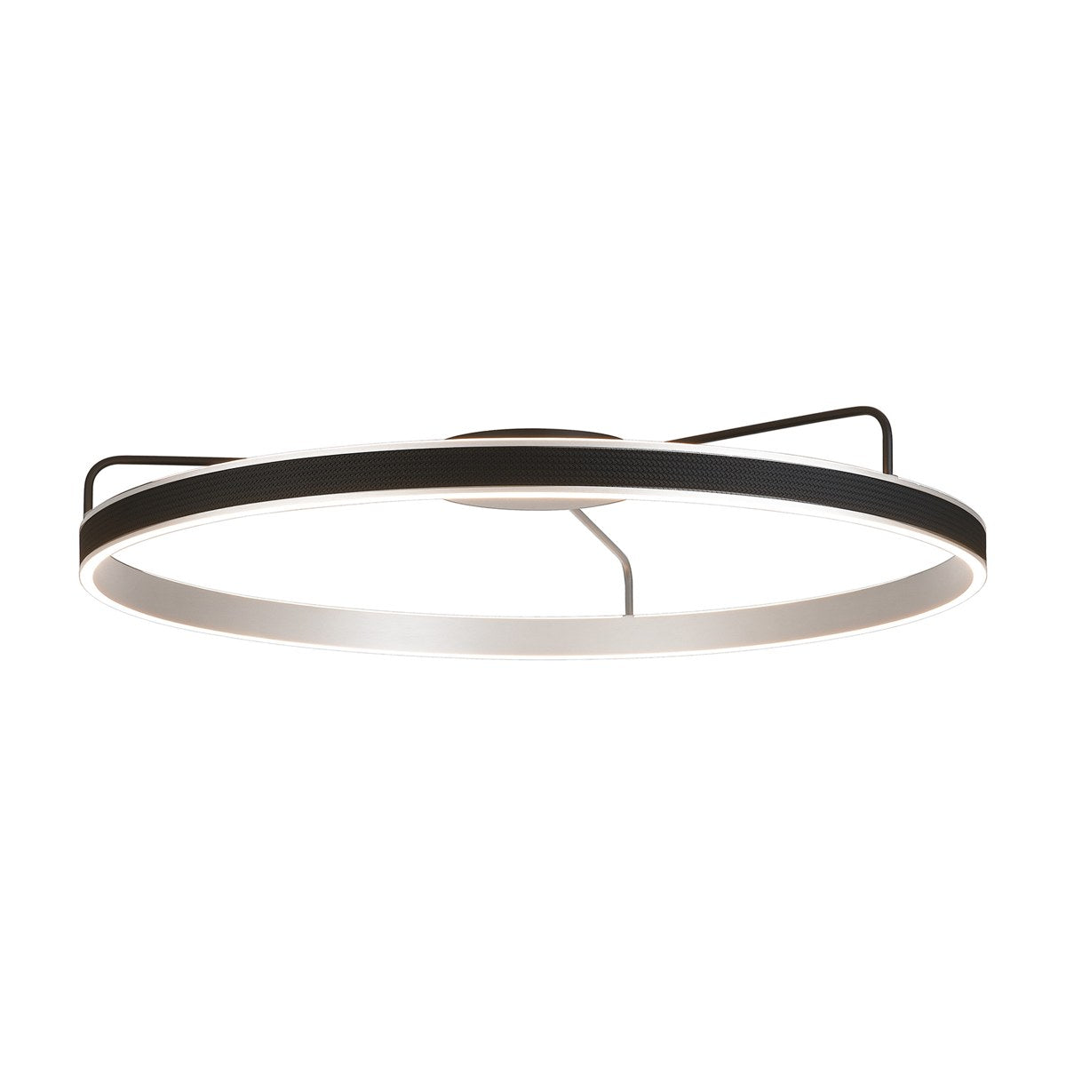 Regent Annevoie 1m Round LED Ceiling Light - Brushed Antique Silver