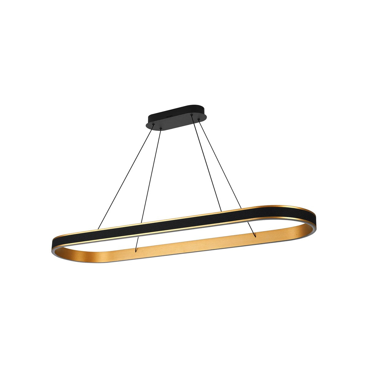Regent Annevoie 1.2m Squoval LED Pendant Light - Brushed Gold