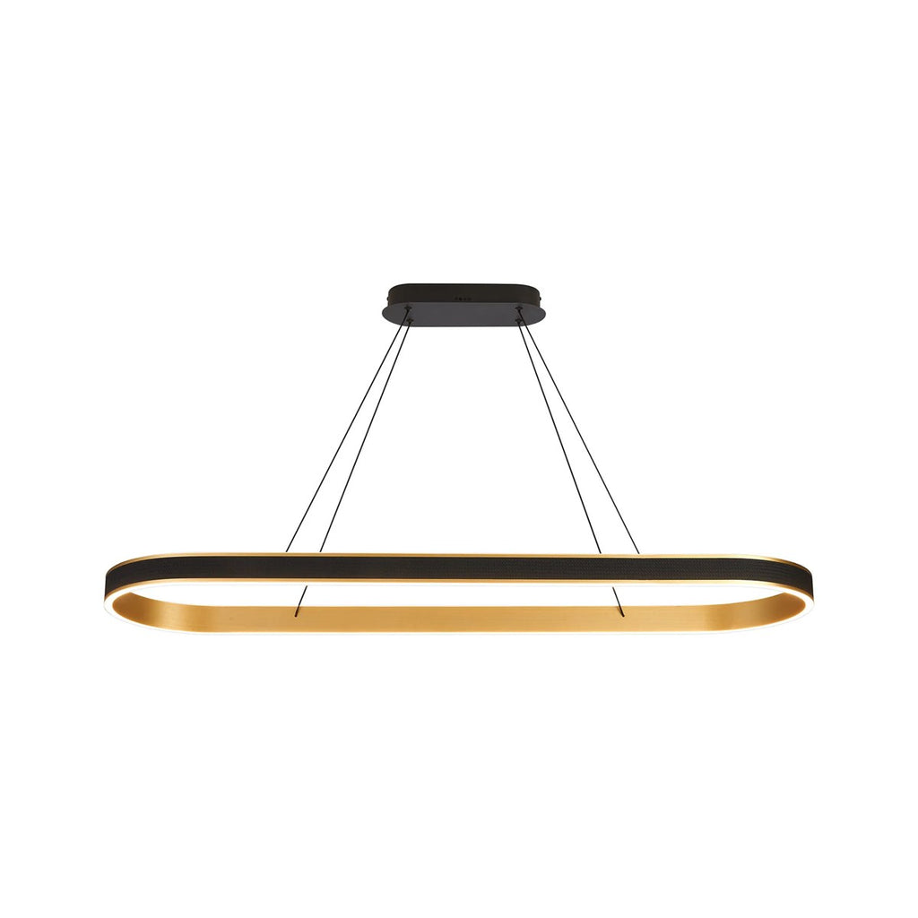 Regent Annevoie 1.2m Squoval LED Pendant Light - Brushed Gold