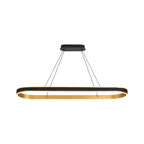 Regent Annevoie 1.2m Squoval LED Pendant Light - Brushed Gold