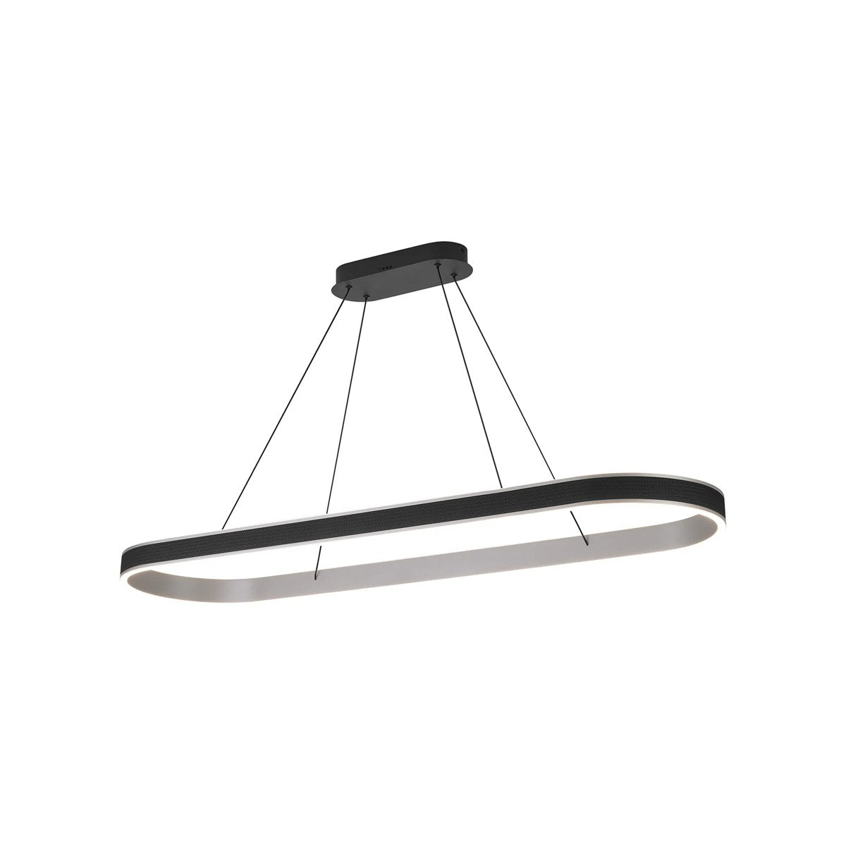 Regent Annevoie 1.2m Squoval LED Pendant Light - Brushed Antique Silver