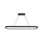 Regent Annevoie 1.2m Squoval LED Pendant Light - Brushed Antique Silver