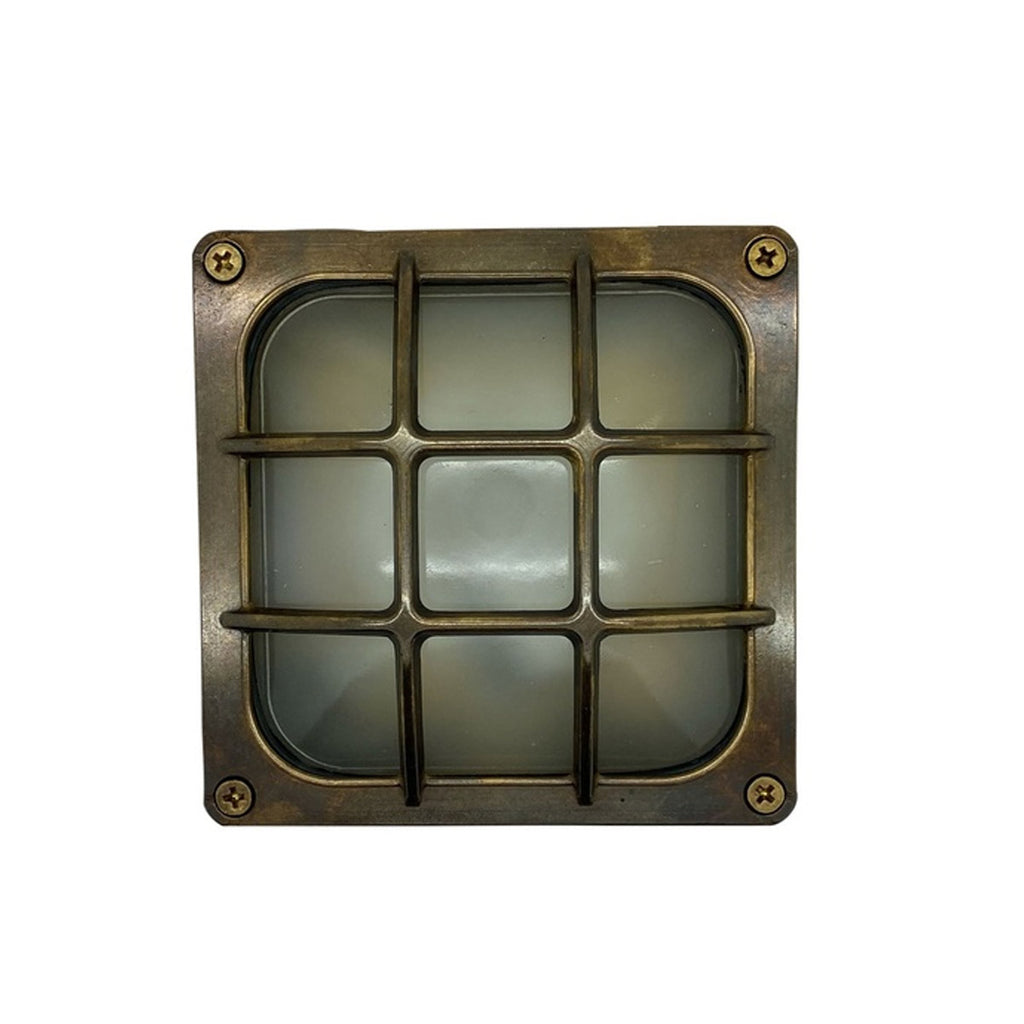Navigator Francis Square Bulkhead in Antique Brass