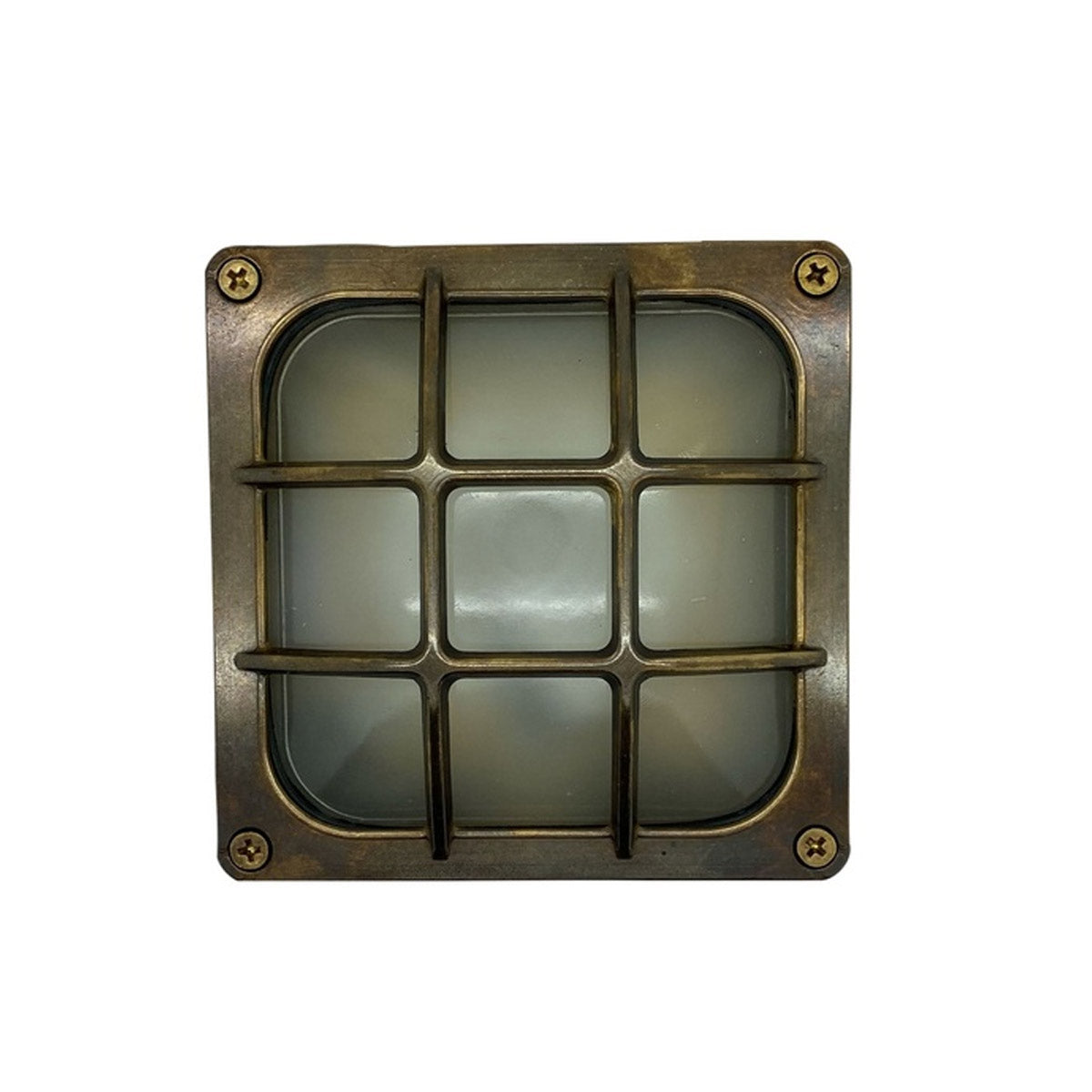 Navigator Francis Square Bulkhead in Antique Brass