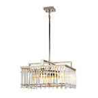 Elstead Aries 4 Light Large Convertible Pendant Light in Polished Nickel