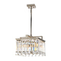 Elstead Aries 4 Light Small Convertible Pendant Light in Polished Nickel