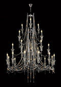 Diyas Armand 12+6+3+3 Light Pendant Light in Polished Chrome