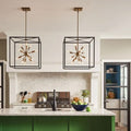 Quintiesse Aros 12 Light Pendant Light Black Warm Brass