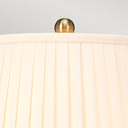 Elstead Arum Lily Table Lamp in Green with Cream Shade