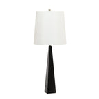 Elstead Ascent Table Lamp in Black with White Shade
