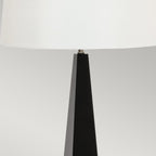 Elstead Ascent Table Lamp in Black with White Shade