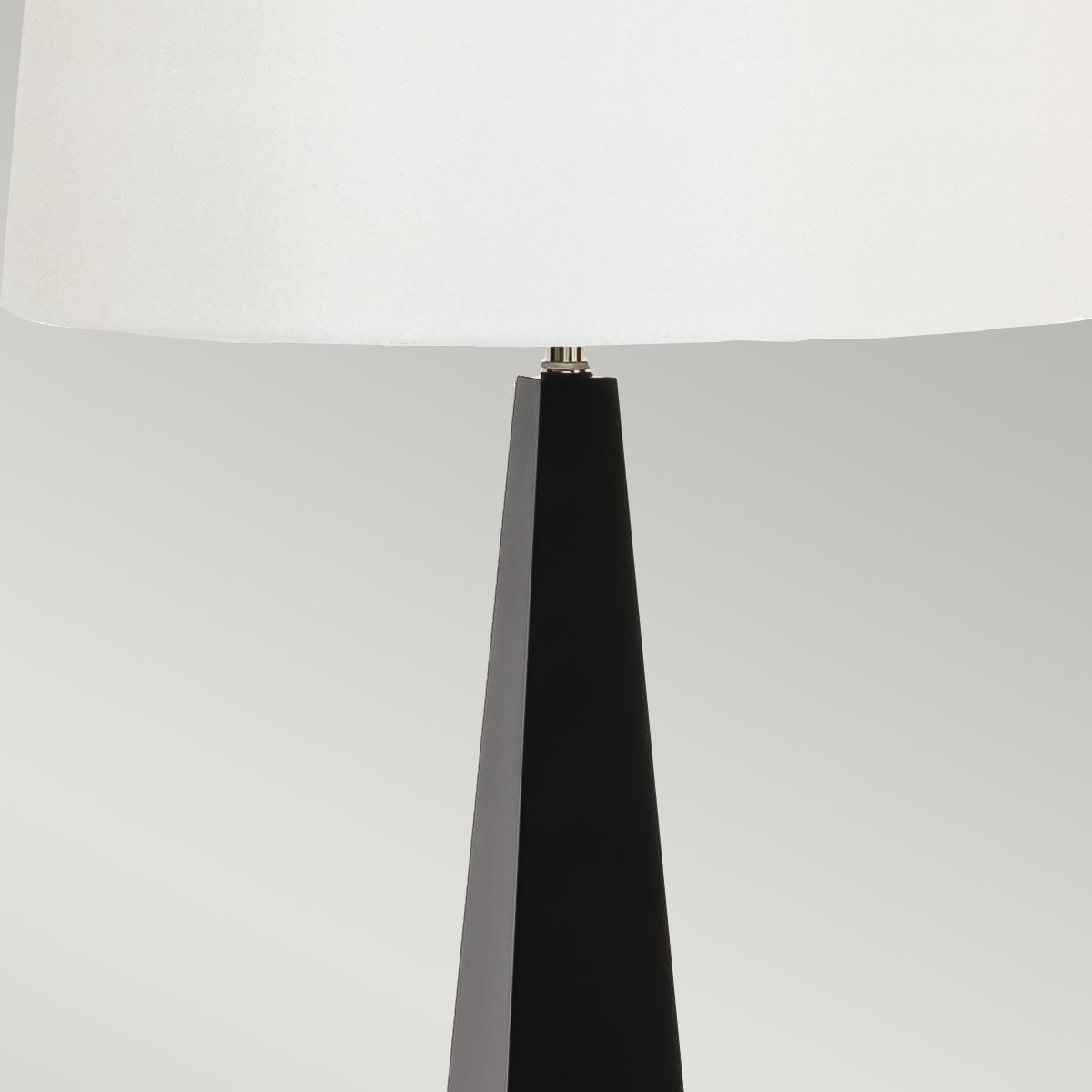 Elstead Ascent Table Lamp in Black with White Shade