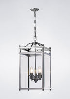Diyas Aston 3 Light Pendant Light in Polished Chrome with Glass