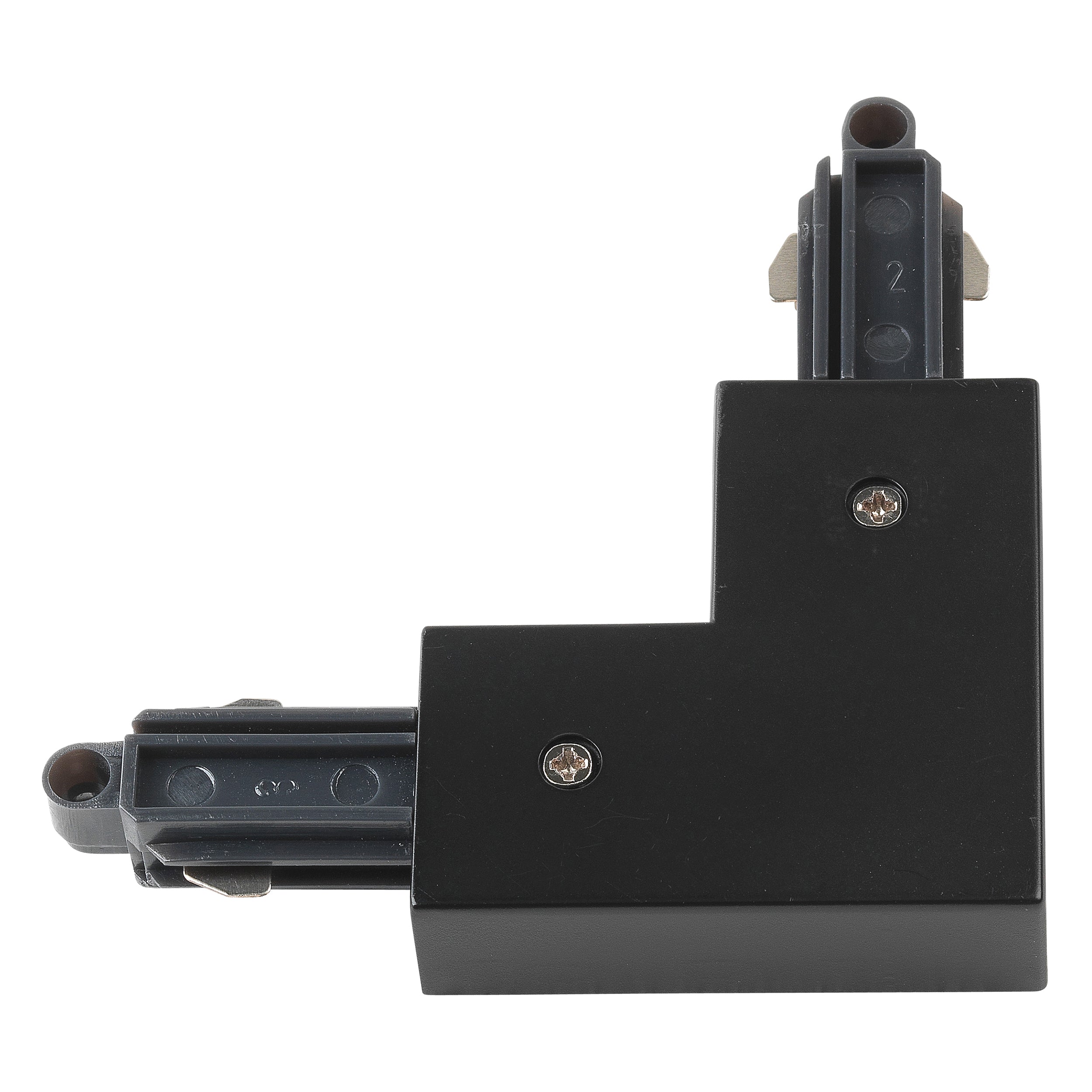 Astro 90° Corner Connector Left Track in Matt Black