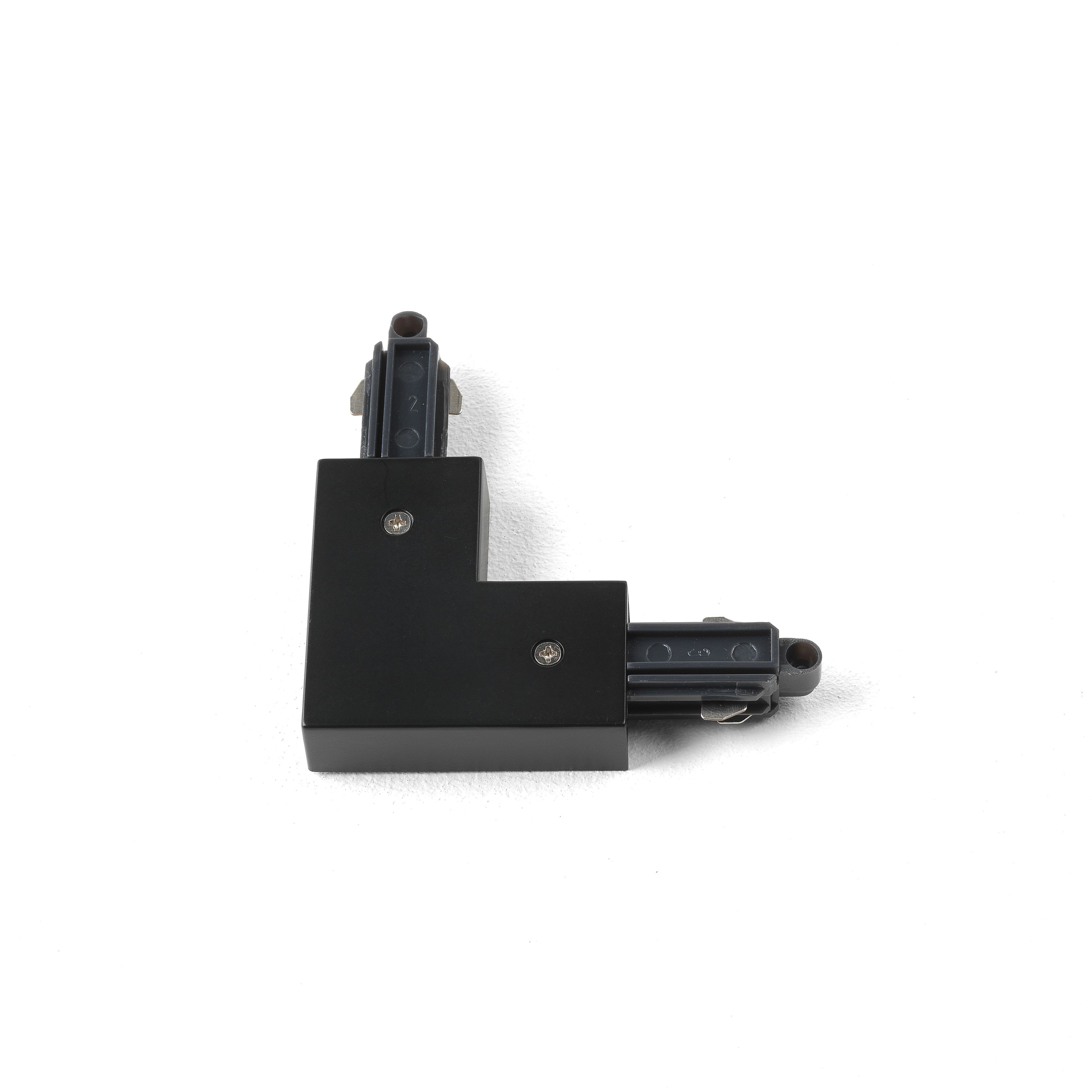 Astro 90° Corner Connector Track in Matt Black