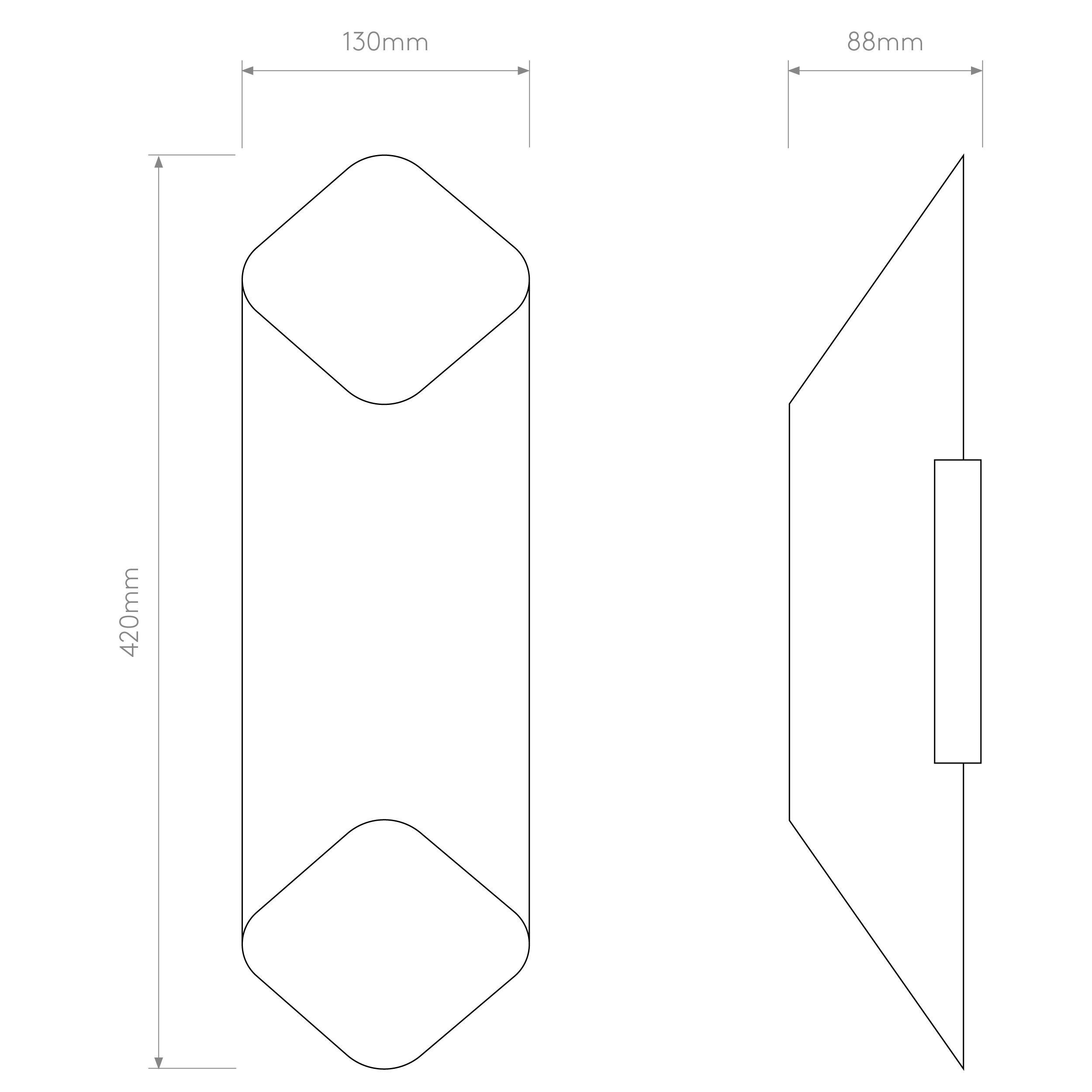 Astro Ako 420 Phase Wall Light