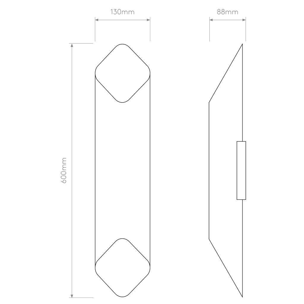 Astro Ako 600 Phase Wall Light