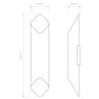 Astro Ako 600 Phase Wall Light