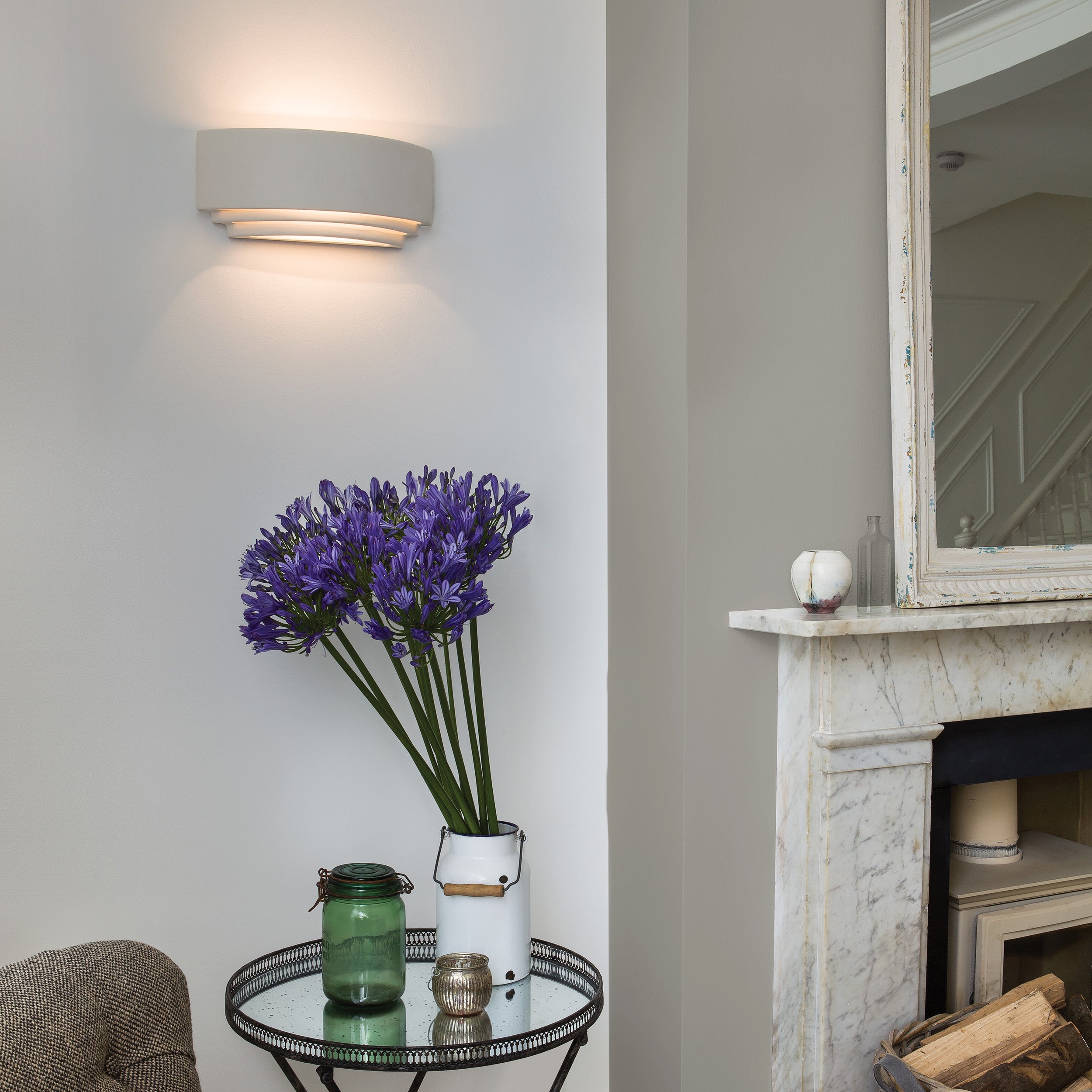 Astro Amalfi 315 1 Light Wall Light in Ceramic