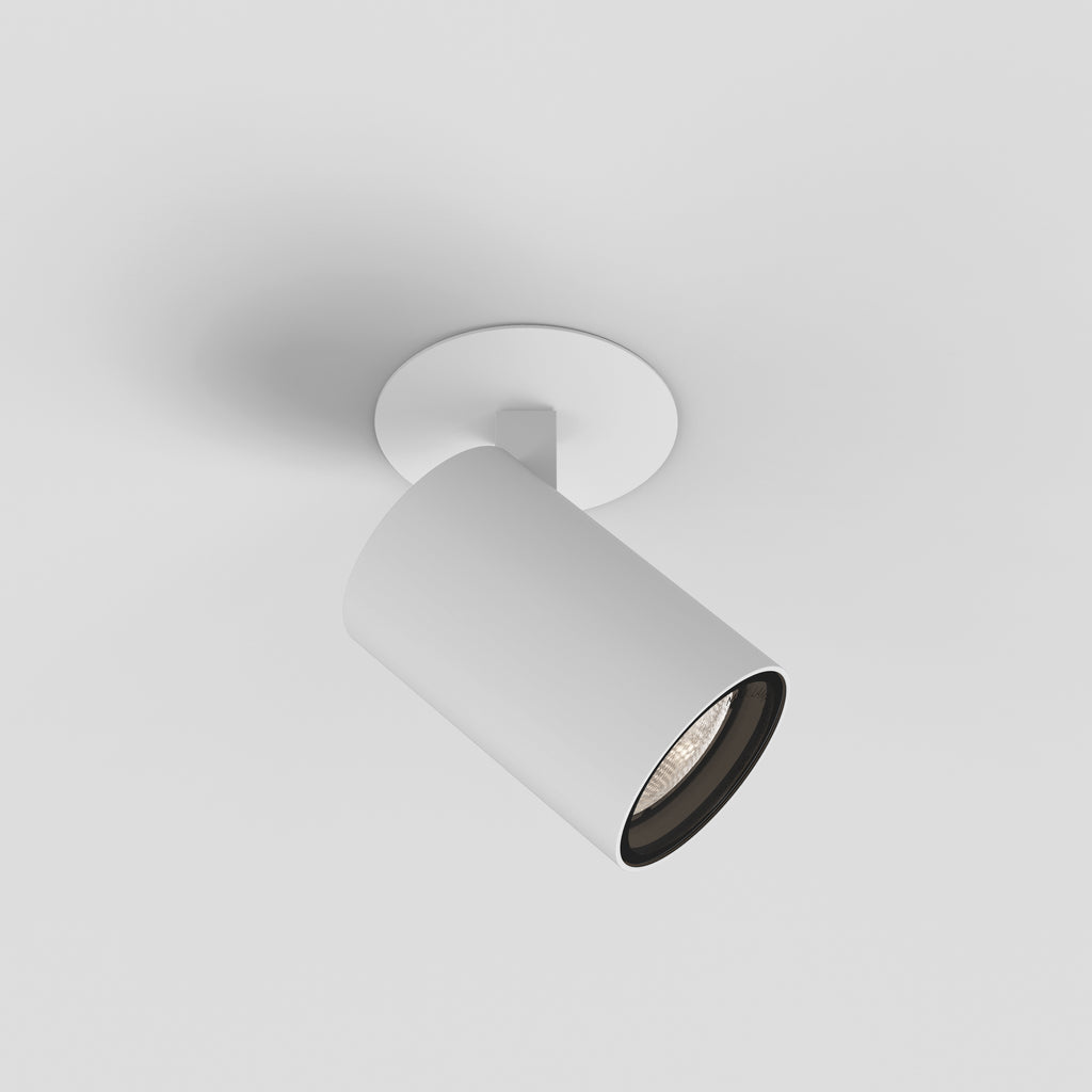 Astro Aqua Recessed Bathroom Spotlight in Matt White